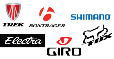 Trek, Shimano, Giro, Electra, Fox, Bontrager